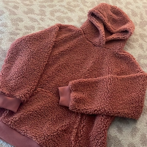 PINK TEDDY‎ SHERPA HOODIE SWEATSHIRT